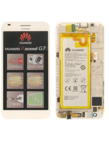 Display Huawei Ascend G7 blanco original