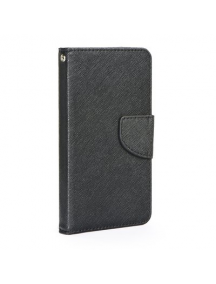 Funda libro TPU Fancy universal 3.8 - 4.3" negra