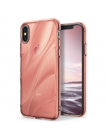 Funda TPU Ringke Flow iPhone X rosa