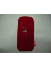 Funda de piel Nokia 6300 roja