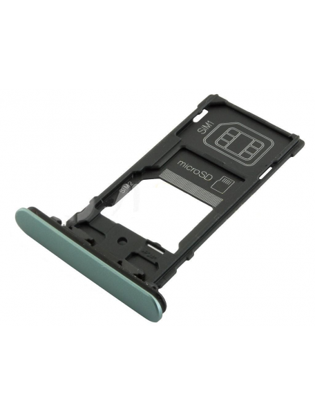 Zócalo de SIM + micro SD Sony Xperia XZ2 Compact H8324 verde oscuro