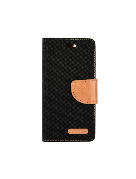 Funda libro TPU Canvas Sony Xperia L2 H3311 - H4311 negra