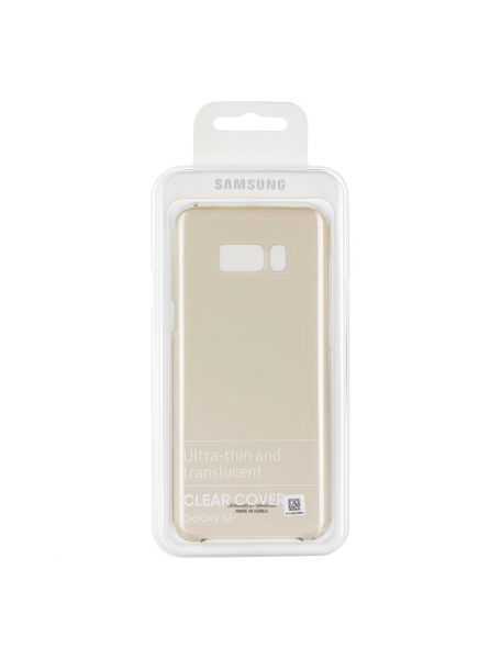 Protector rígido Samsung EF-QG955CFE Galaxy S8 Plus G955 transparente - dorado