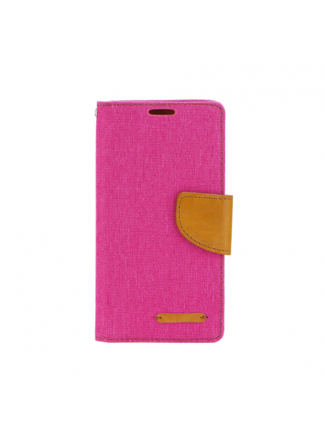 Funda libro Goospery Canvas Huawei Mate 20 lite rosa - camel