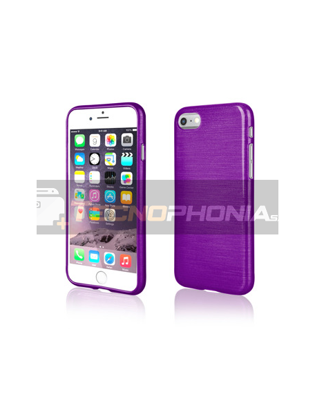 Funda TPU Metallic iPhone 7 - 8 violeta