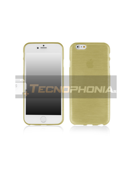 Funda TPU Metallic iPhone 6 Plus - 6S Plus dorada