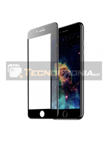 Lámina de cristal templado 6D iPhone 7 Plus - 8 Plus negra