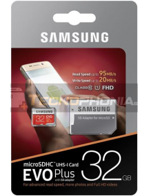 Tarjeta de memoria micro SDHC 32GB EVO Plus Samsung Class 10