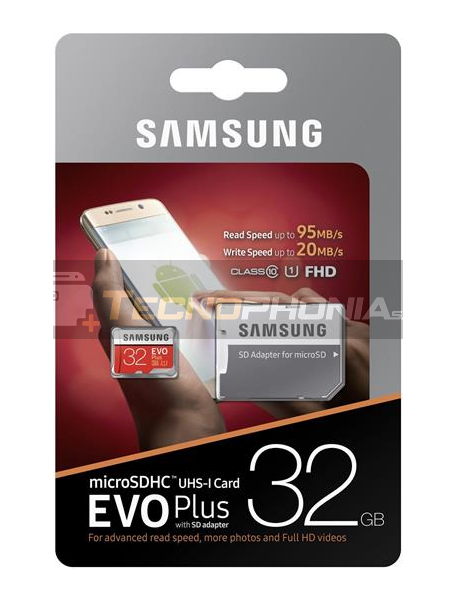 Tarjeta de memoria micro SDHC 32GB EVO Plus Samsung Class 10