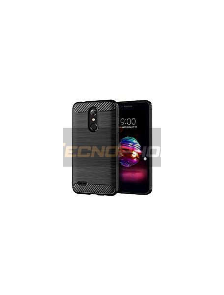 Funda TPU Carbon LG K10 2018 - K11 negra