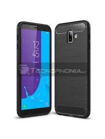 Funda TPU Carbon Samsung Galaxy J6 Plus J610 negra