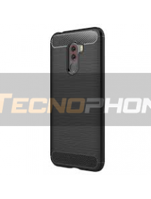 Funda TPU Carbon Xiaomi Pocophone F1 negra