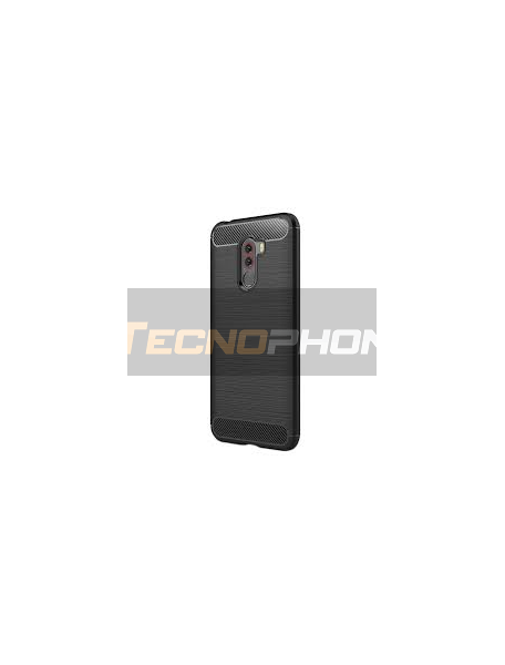 Funda TPU Carbon Xiaomi Pocophone F1 negra