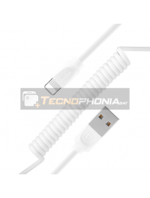 Cable USB Lightninh Remax Radiance RC-117i iPhone 5 - 6 - 7 - 8 - X blanco