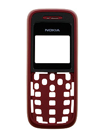 Carcasa frontal Nokia 1208 roja