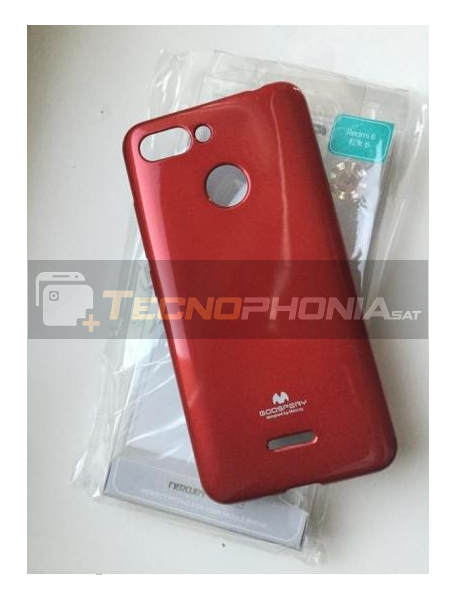 Funda TPU Goospery Xiaomi Redmi 6 roja