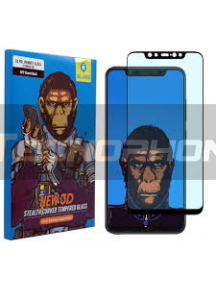 Lámina de cristal templado 5D MR. Monkey iPhone X - XS negra