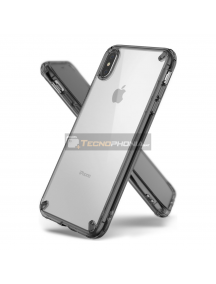 Funda TPU + Bumper Ringke Fusion iPhone XS Max gris