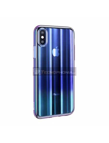 Funda Baseus Aurora iPhone X - XS azul