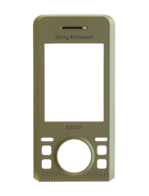 carcasa frontal Sony Ericsson S500i dorada