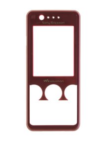 Carcasa frontal Sony Ericsson W660i roja