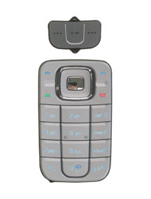 Teclado Nokia 6267 interno y externo plata