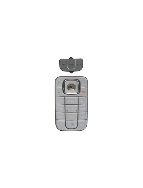 Teclado Nokia 6267 interno y externo plata