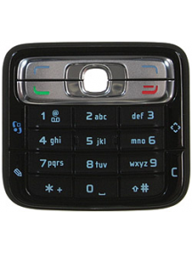 Teclado Nokia N73 negro - plata