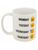 Taza cerámica 325ML Emoji Week 8412497468256