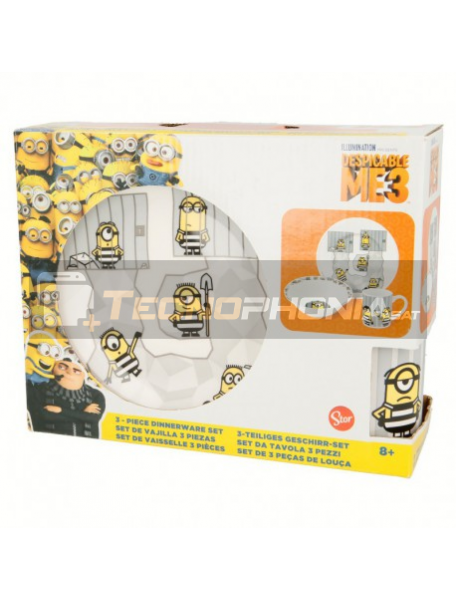 Set cerámico de merienda en caja regalo Minions 8412497415656