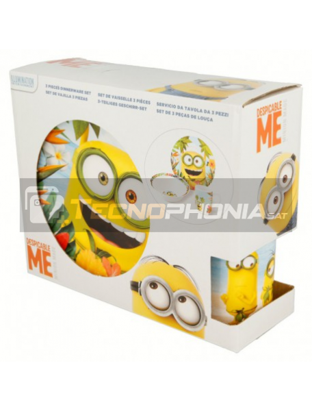 Set cerámico de merienda en caja regalo Minions - Paradise 8412497749652