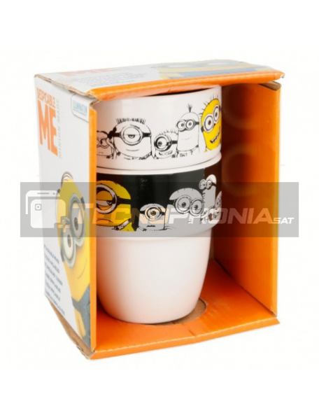 Set cerámico de dos tazas en caja regalo Minions 8412497014798