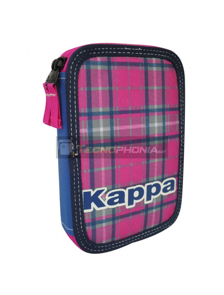 Estuche Kappa Tartan doble cremallera