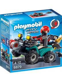 Playmobil - 6879 Ladrón con quad y botín