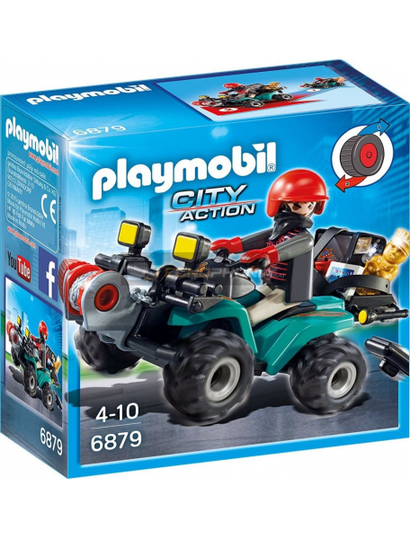 Playmobil - 6879 Ladrón con quad y botín