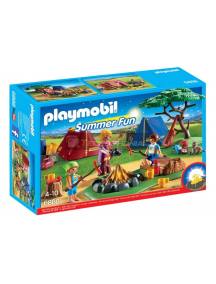 Playmobil - 6888 Campamento con fogata