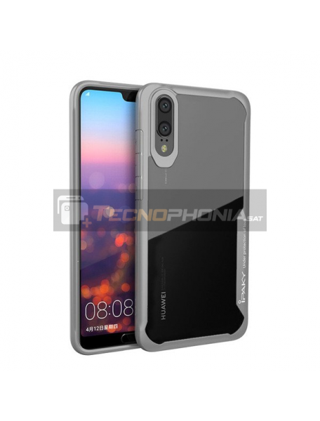 Funda TPU Crystal iPaky Huawei P20 gris