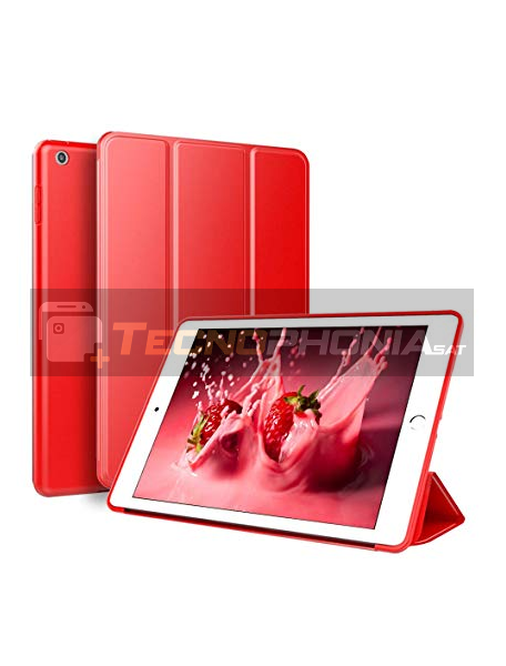 Funda libro smart case New iPad roja