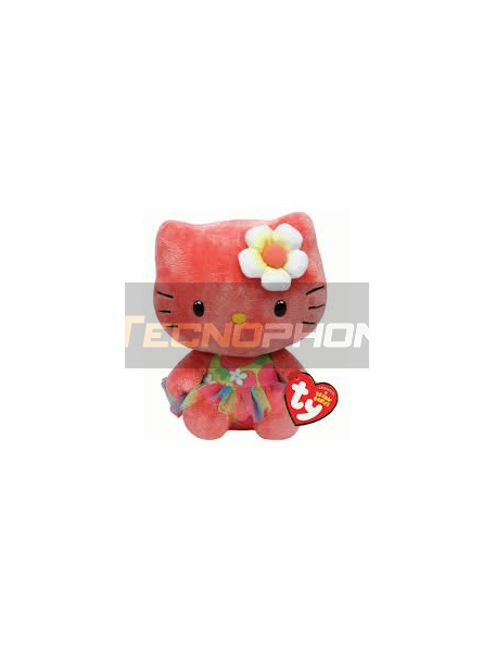 Peluche TY Beanie Babies Hello Kitty rosa 15cm