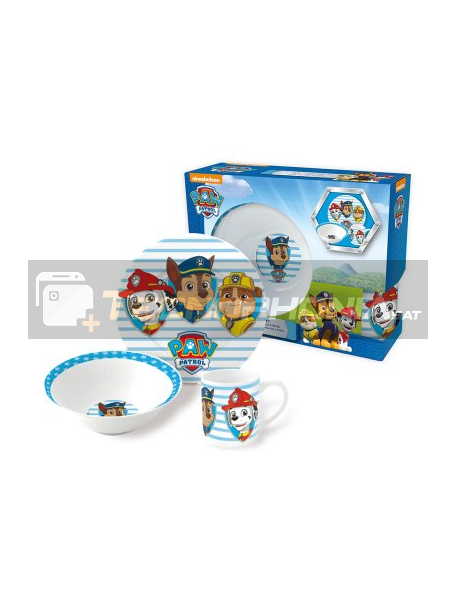 Set cerámico de merienda en caja regalo Patrulla Canina 8412497767656