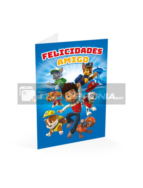 Tarjeta de felicitación Paw Patrol - Patrulla Canina