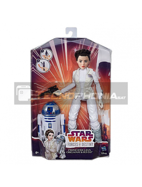 Figura Princesa Leia y R2D2 Star Wars