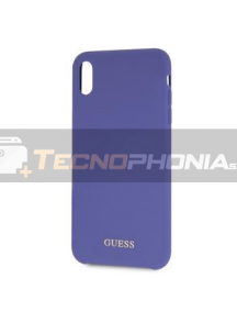 Funda TPU Guess GUHCI61LSGLUV logo dorado iPhone XR púrpura