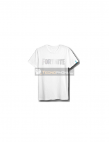 Camiseta Fortnite logo blanca talla S