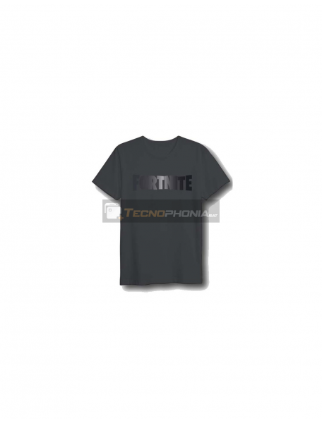 Camiseta Fortnite logo degradado negra Talla L