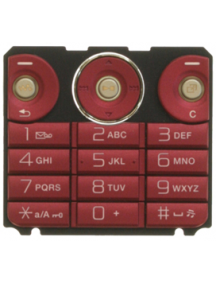 Teclado Sony Ericsson W660i rojo