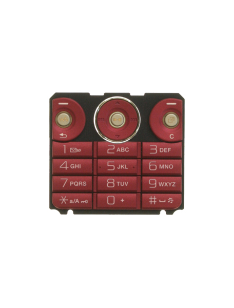 Teclado Sony Ericsson W660i rojo