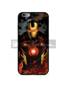 Funda TPU cristal Marvel 023 Iron Man iPhone X - XS