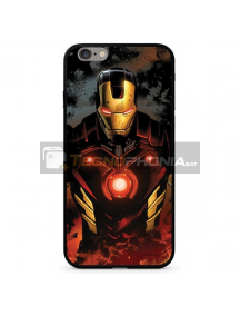 Funda TPU cristal Marvel 023 Iron Man iPhone XR