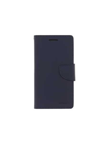 Funda libro TPU Goospery Bravo Diary iPhone XR azul marino